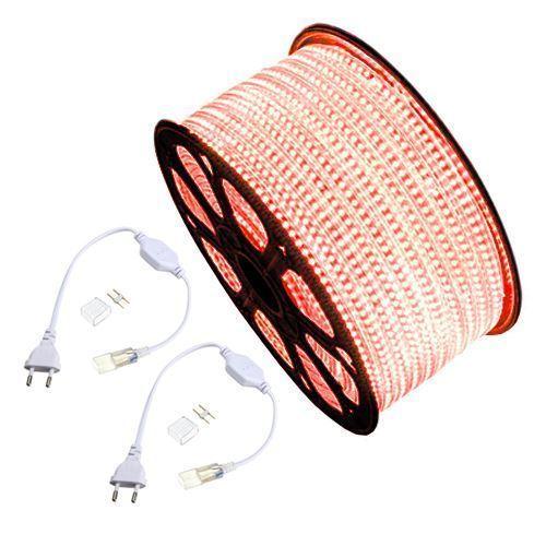 100m Bail x Red 220VAC 5050 SMD LED Rope Lights, 60 x 5050leds/m, with Accessories, Eco-MR Range - Clear Sky Distributers  (6110476992699)