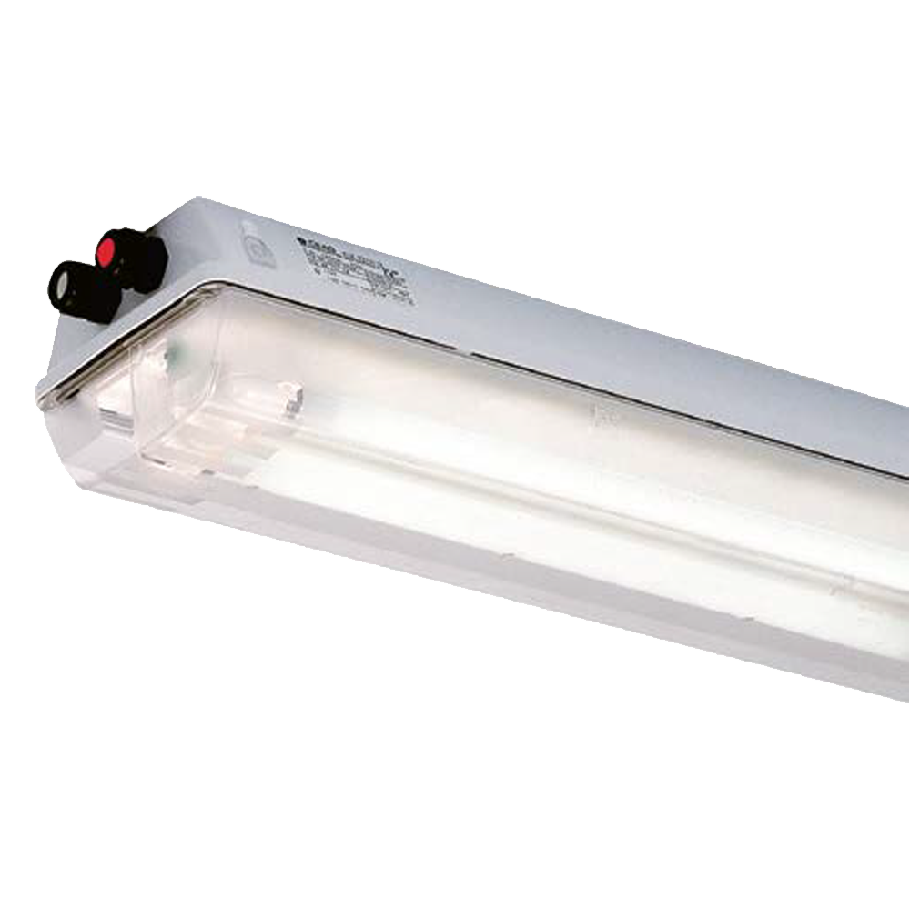 4ft 2x36W 1.2m Surface Mount Explosion Proof CEAG eLLK 92 Linear Fluorescent Fitting, Zone 2 & 22